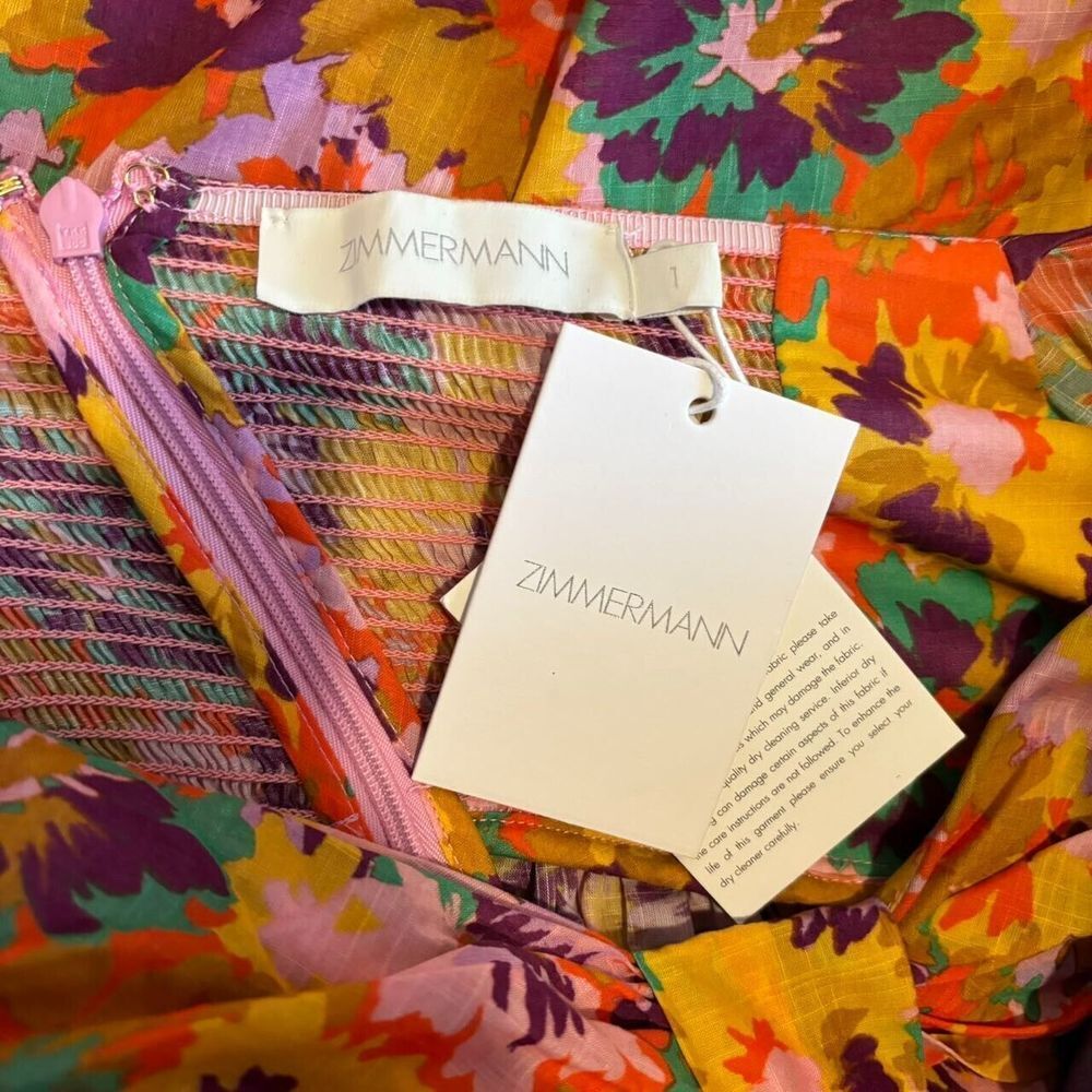 NWT. Zimmermann Printed  Mini Dress AU 1 / US - Picture 12 of 15